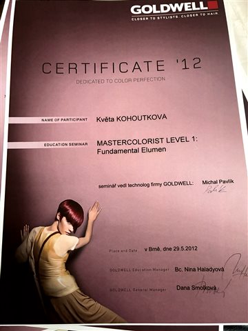 Certifikát 14